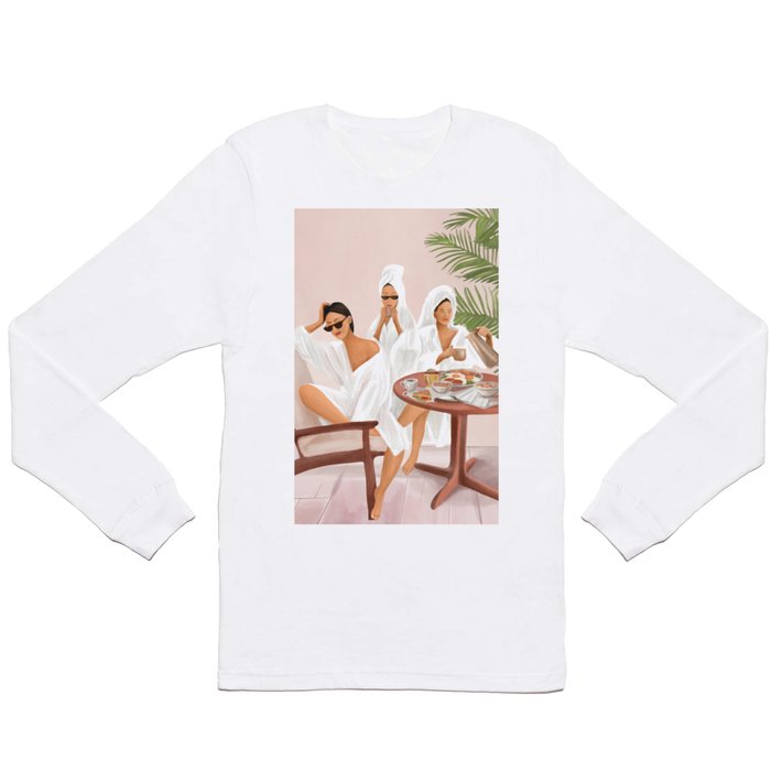 Weekend morning with friends Long Sleeve T Shirt