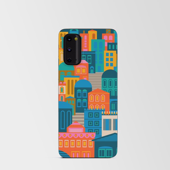 VINTAGE TRAVEL POSTER-CITY LIGHTS AT NIGHT Android Card Case