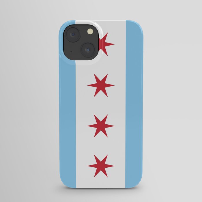 Chicago Flag, Official Flag of the City of Chicago iPhone Case