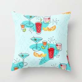 Cabo Cocktails Throw Pillow