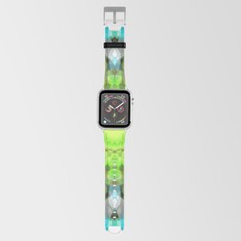 Life Force - Blue Green Gray Mandala Art Apple Watch Band
