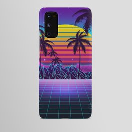Radiant Sunset Synthwave Android Case