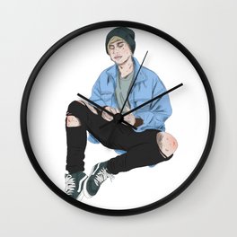 Ripped Jeans and Dreams Wall Clock