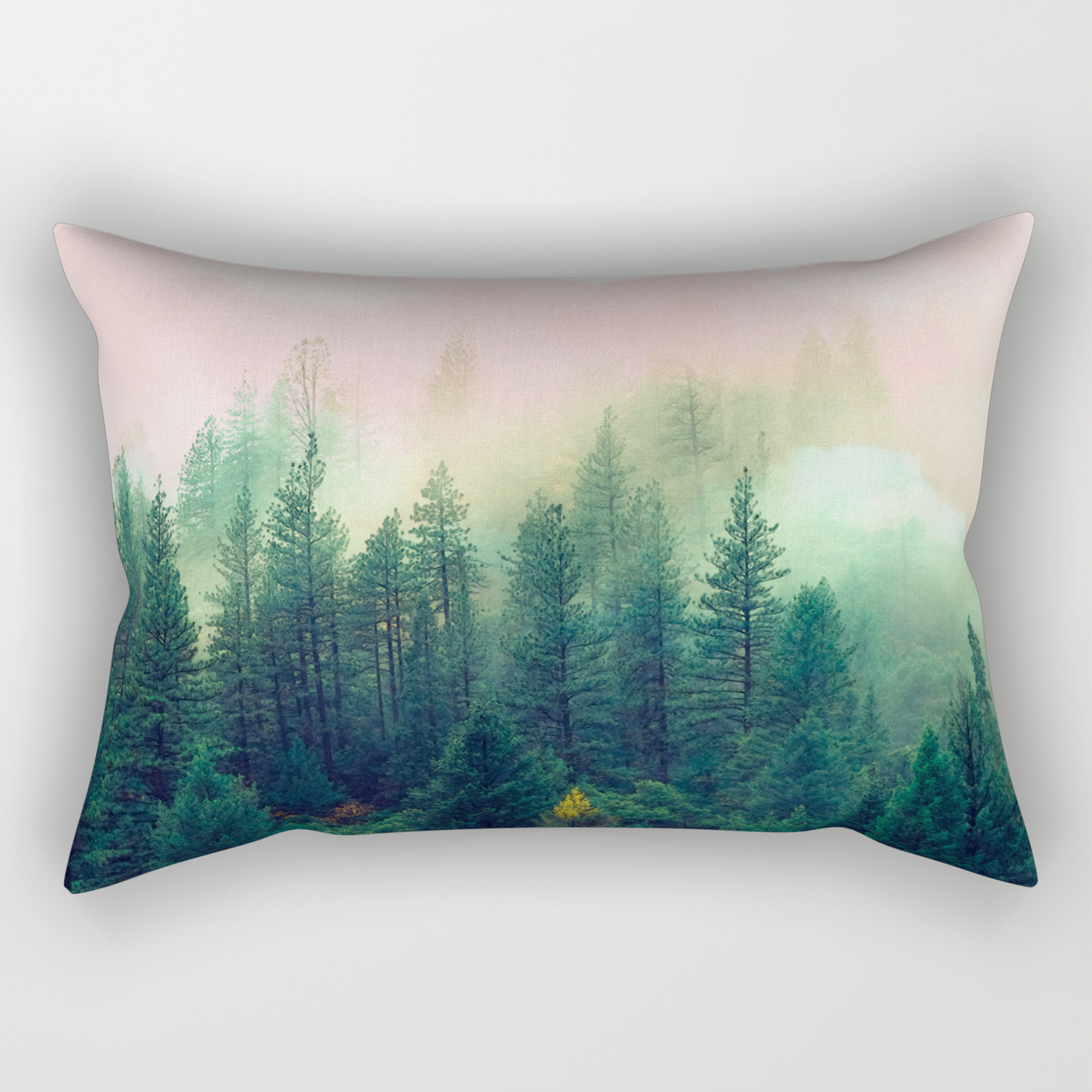 Society6 Watercolor Mountain Landscape by Mmartabc on Throw Pillow 