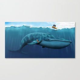 MiMi and the Whale Canvas Print