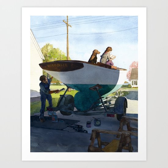 Spring Cleaning Art Print