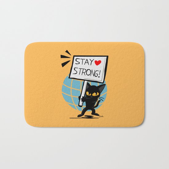 Stay strong Bath Mat