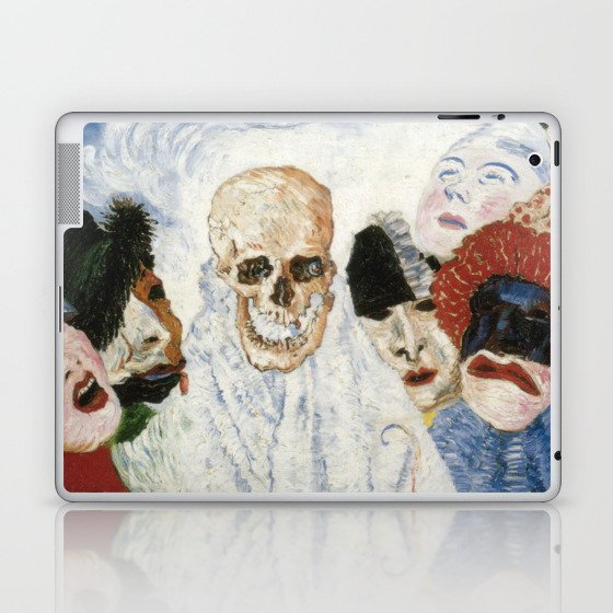 James Ensor - Death and the Masks - Exhibition Poster Laptop & iPad Skin