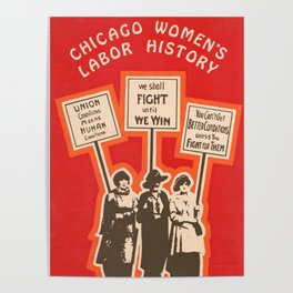 Chicago Womens Labor Union - Vintage Poster- Feminism - Chicago History Poster