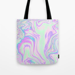 Iridescent Marble Effect Tote Bag