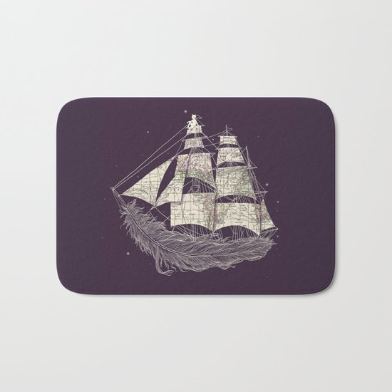 Wherever the wind blows Bath Mat