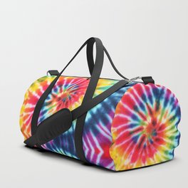 Retro Rainbow Colourful Tie Dye Duffle Bag