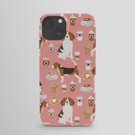 Beagle coffee dog breed gifts pupuccino dog lover beagles pure breed iPhone Case