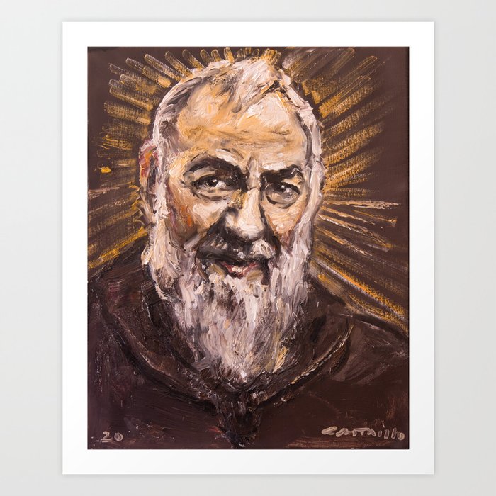 Padre Pio de Pietrelcina Art Print