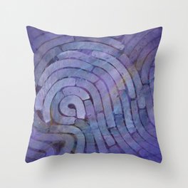 'Careful Where You Stand, In Violet' Throw Pillow