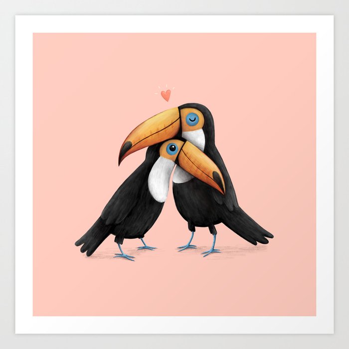 Toucan Love Art Print