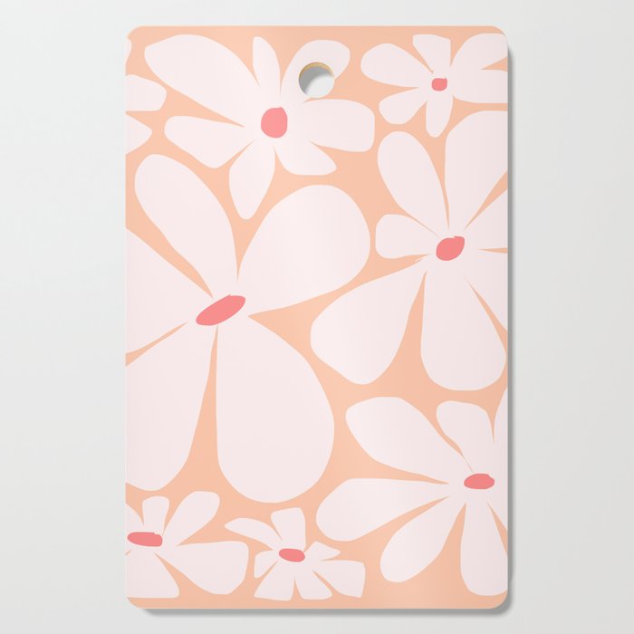 Abstraction_FLORAL_FLOWER_BLOOM_BLOSSOM_POP_ART_0415A Cutting Board