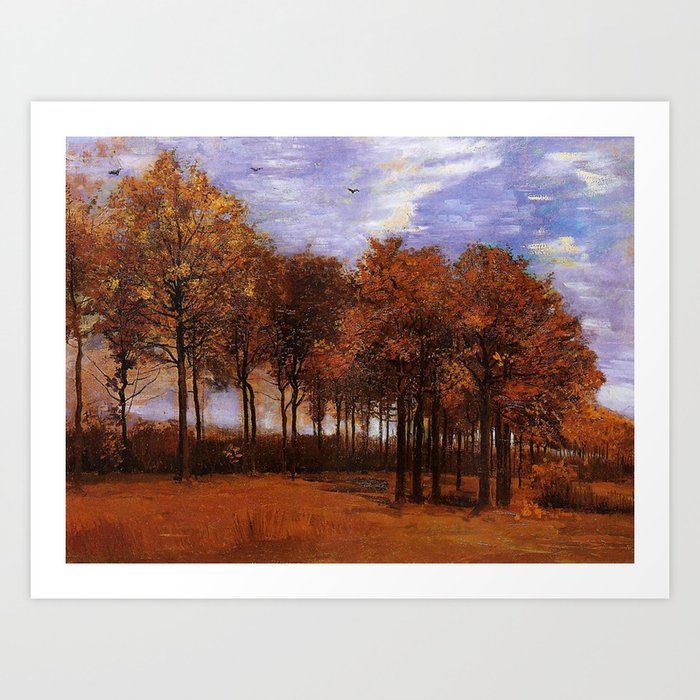 Vincent van Gogh Autumn Landscape Art Print
