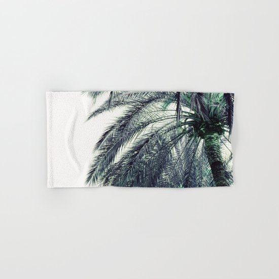 Teal Palm Tree Hand & Bath Towel
