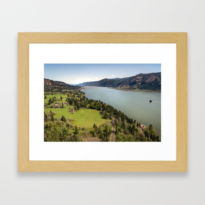 Columbia River Gorge Washington Framed Art Print