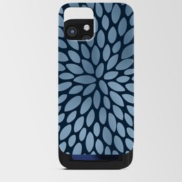 Floral Bloom in Blue iPhone Card Case