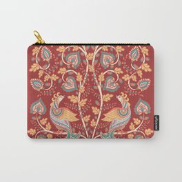 Tree with Peacocks. Indian style. Kalamkari. Carry-All Pouch