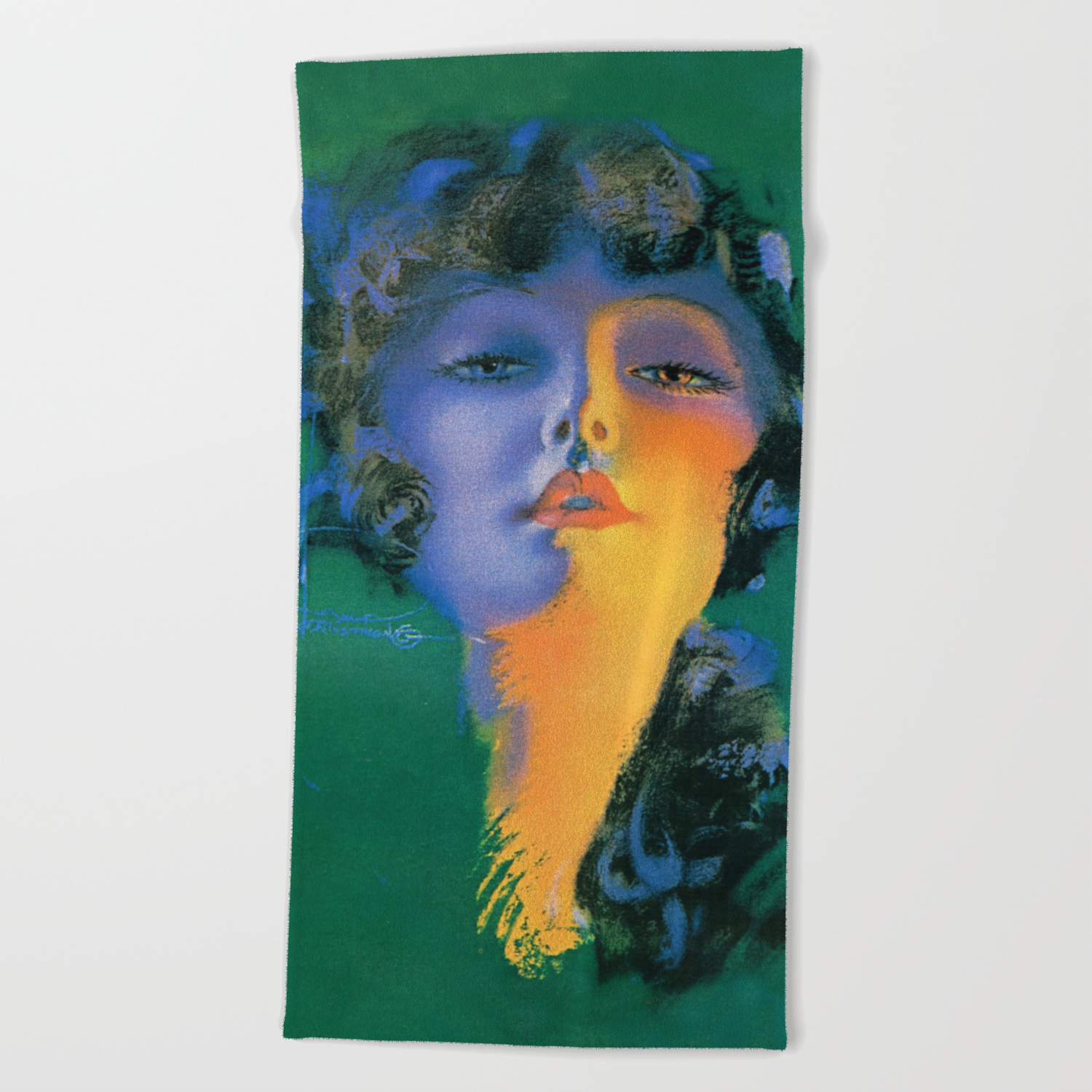 Girl Of My Dreams Pinup By Rolf Armstrong Beach Towel By