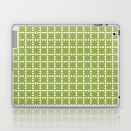 Geometric retro spring green pattern Laptop Skin