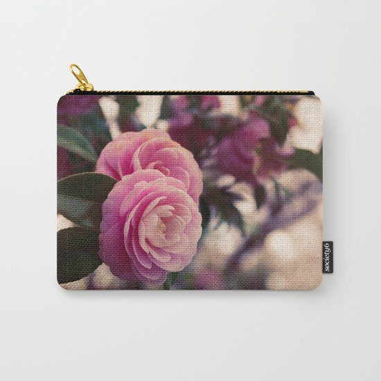 Pink camellia Carry-All Pouch
