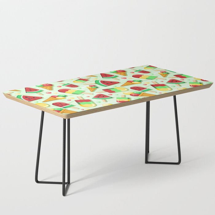 Ice Cream Fruity Juicy and Fresh Summer Pattern Coffee Table
