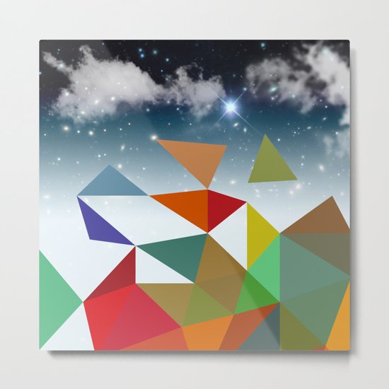 geometric Metal Print
