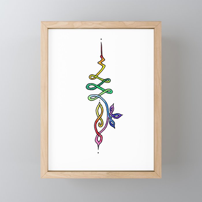 Unalome Framed Mini Art Print