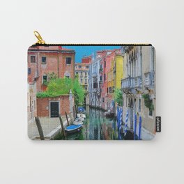 Brightly Coloured Homes Venice Italy #2 Carry-All Pouch