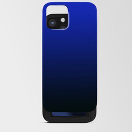 Deep Blue to Black Gradient iPhone Card Case