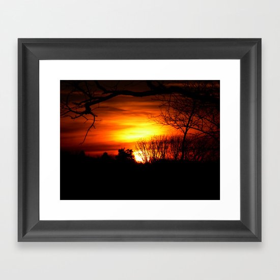 sunset v Framed Art Print