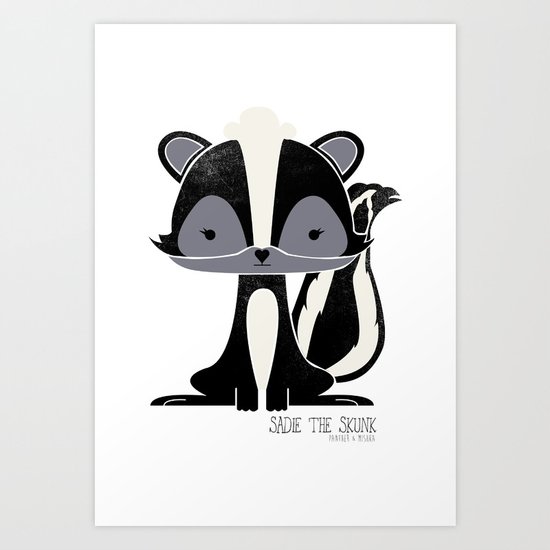 Sadie the Skunk Art Print