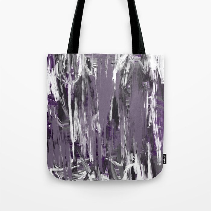 Grayed Purple Abstract Tote Bag