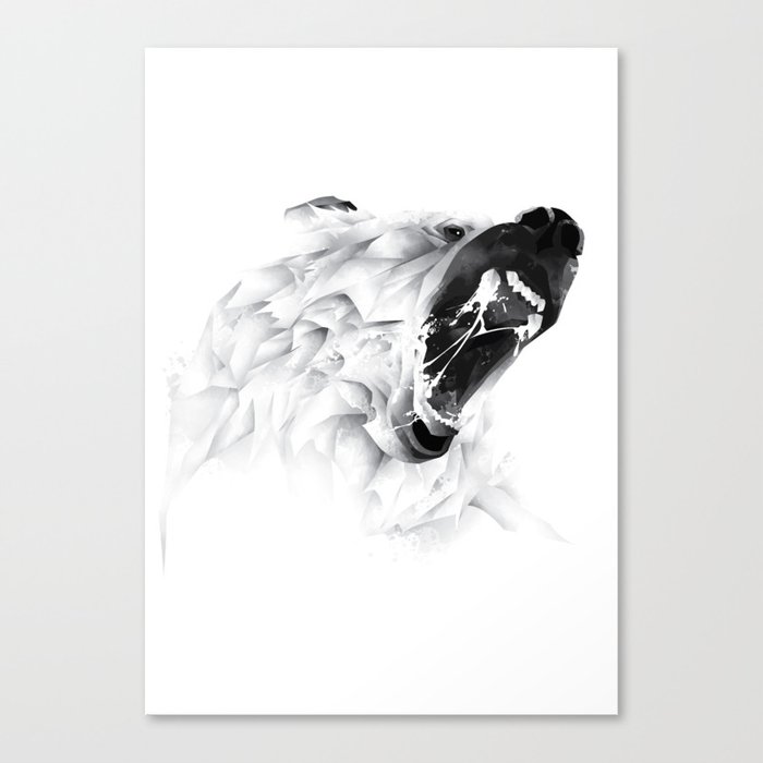 Angry Bear Canvas Print
