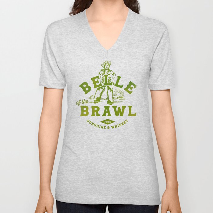 Belle Of The Brawl V Neck T Shirt