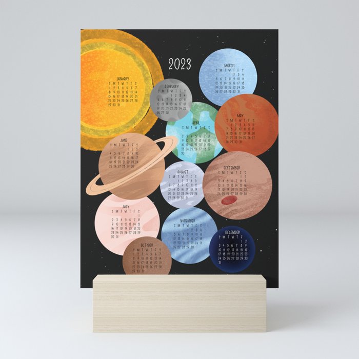 2023 Space Calendar Mini Art Print