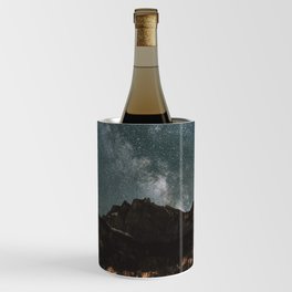 Space Night Mountains - Landscape Photography Wine Chiller