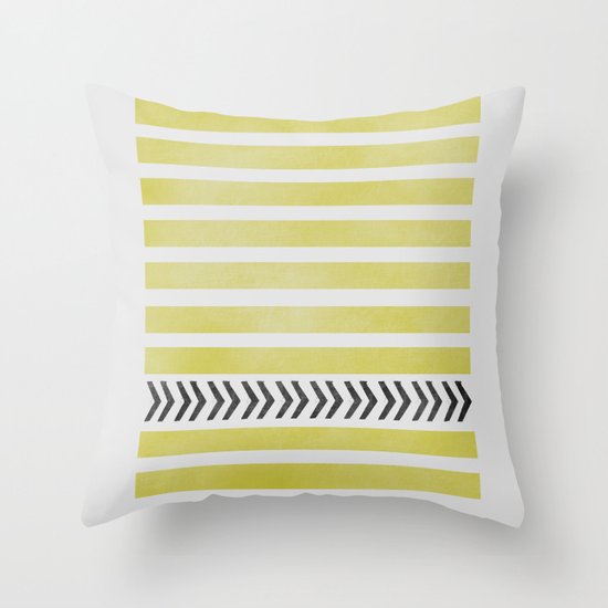 STRIPES AND ARROWS Throw Pillow