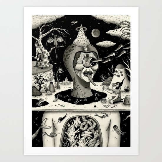 Imminent Disruption of a Nightly Ritual Art Print