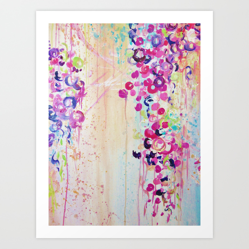 Dance Of The Sakura Lovely Floral Abstract Japanese Cherry