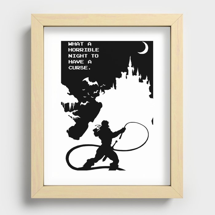 What a Horrible Night to Have a Curse Recessed Framed Print
