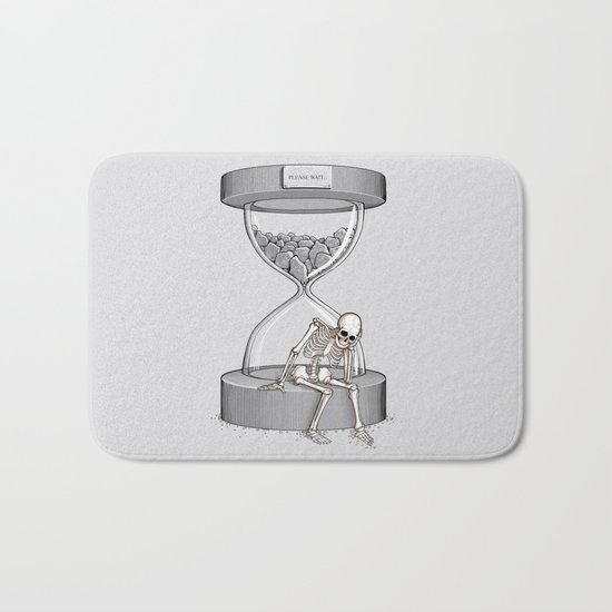 Please wait Bath Mat