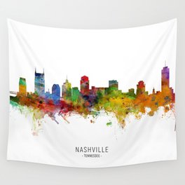 Nashville Tennessee Skyline Wall Tapestry