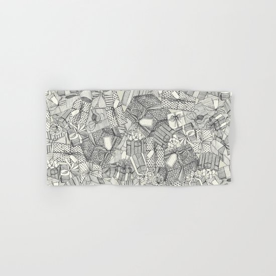 pencil parcels ivory Hand & Bath Towel