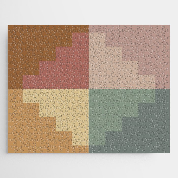 Geometric Color Block VII Jigsaw Puzzle