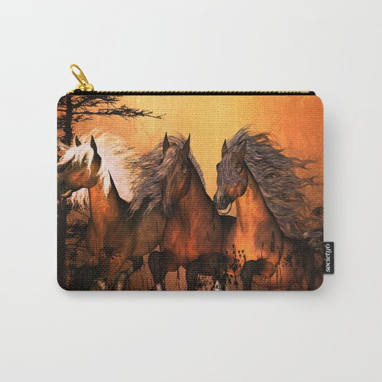 Horses Carry-All Pouch